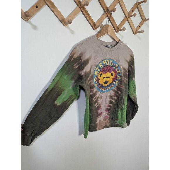 Grateful Dead Forever Grateful Tie-Dye Crew Neck Graphic Sweatshirt - Size SM - Picture 3 of 7